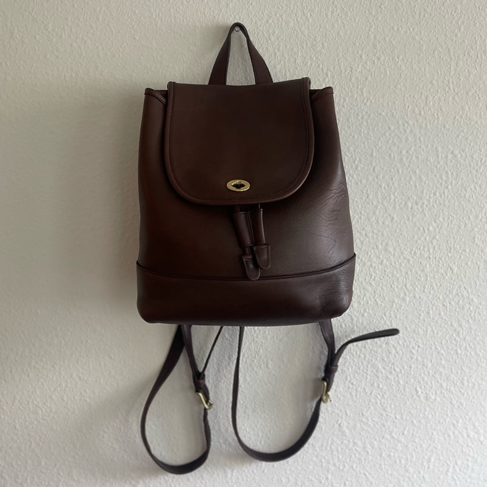 Vintage Coach Leather Backpack